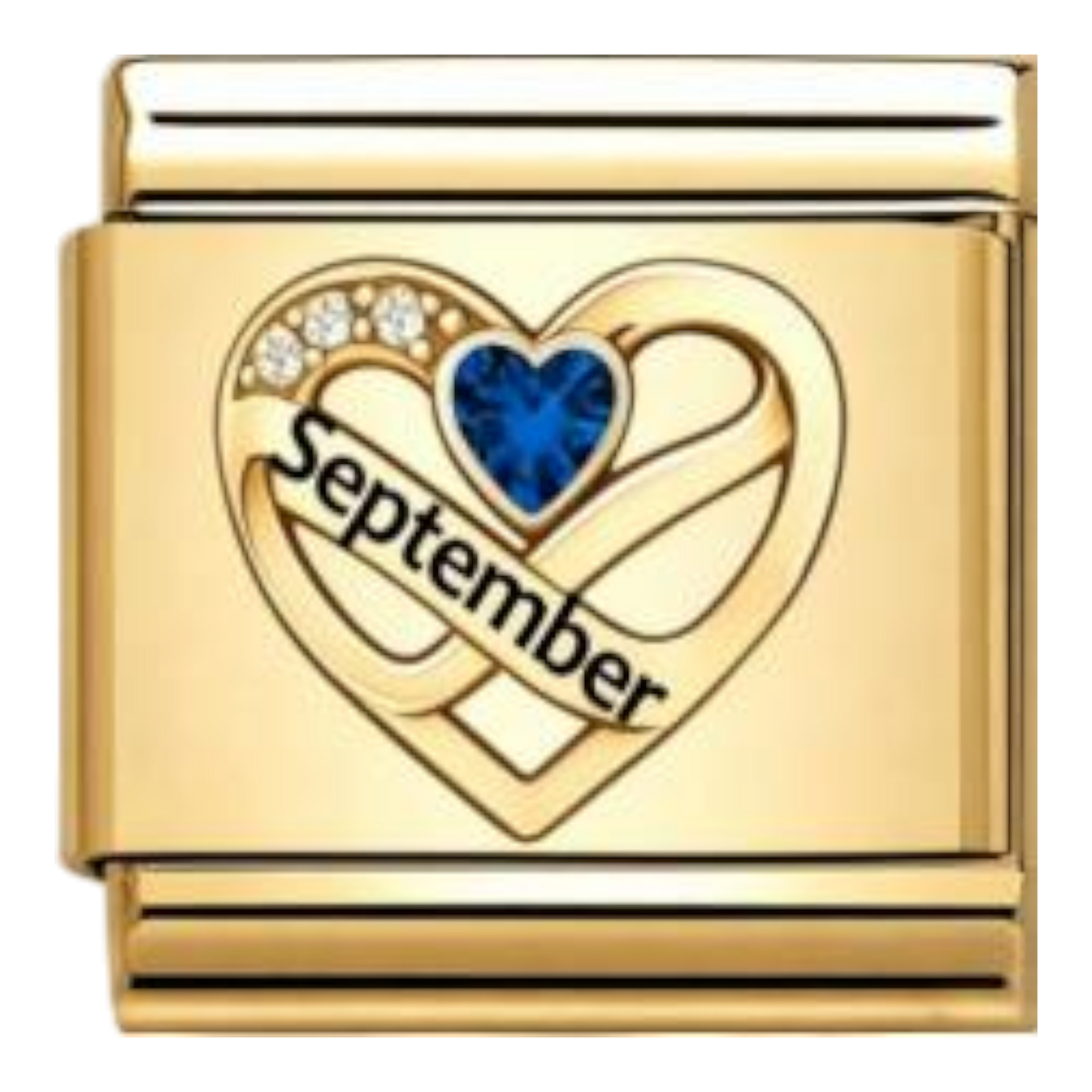 Corazón Septiembre Dorado