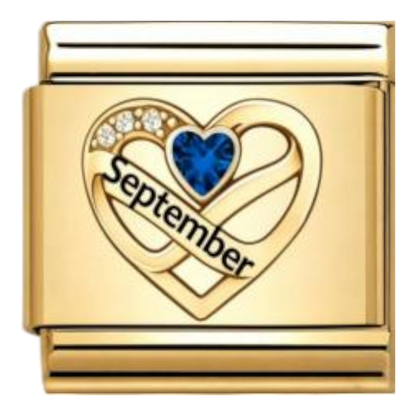 Corazón Septiembre Dorado