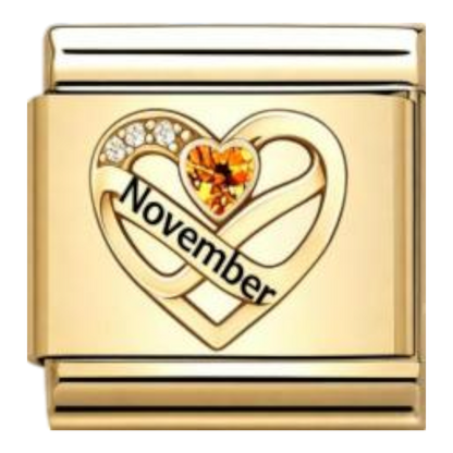 Corazón Noviembre Dorado