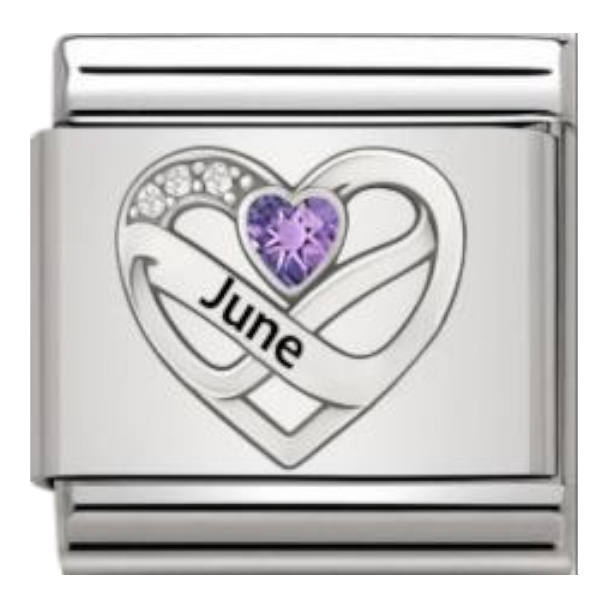 Corazón Junio Plateado