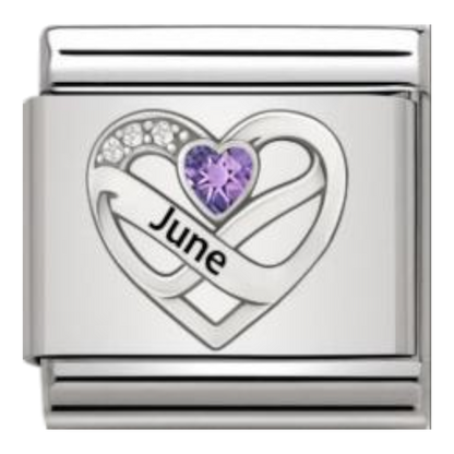 Corazón Junio Plateado