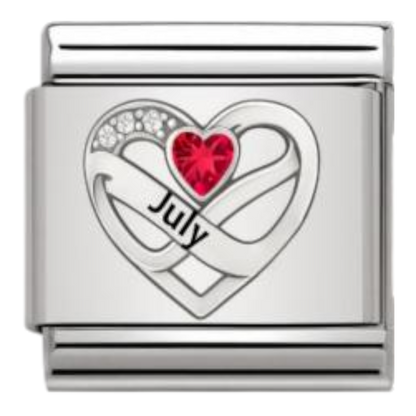 Corazón Julio Plateado