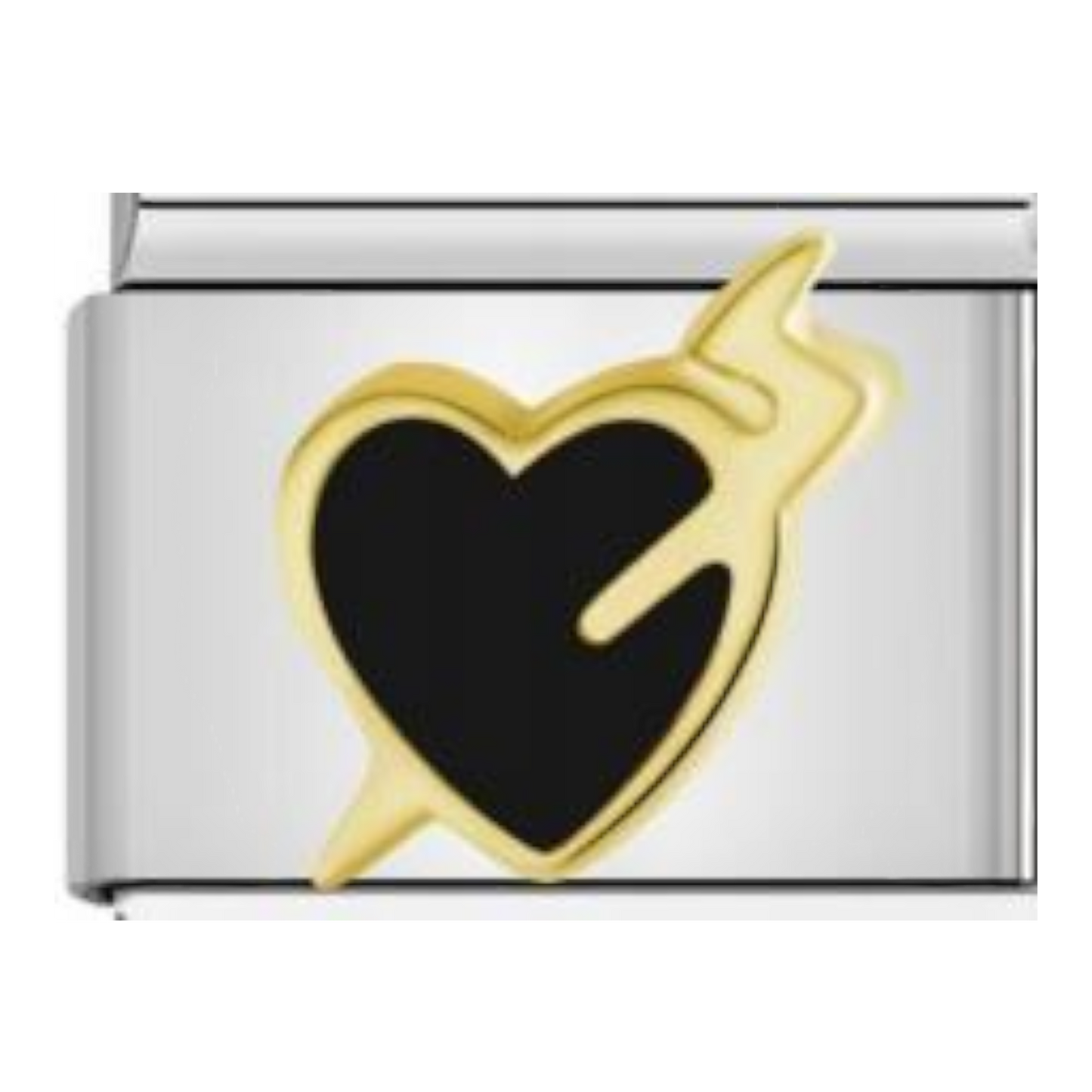 Corazón Negro con Rayo