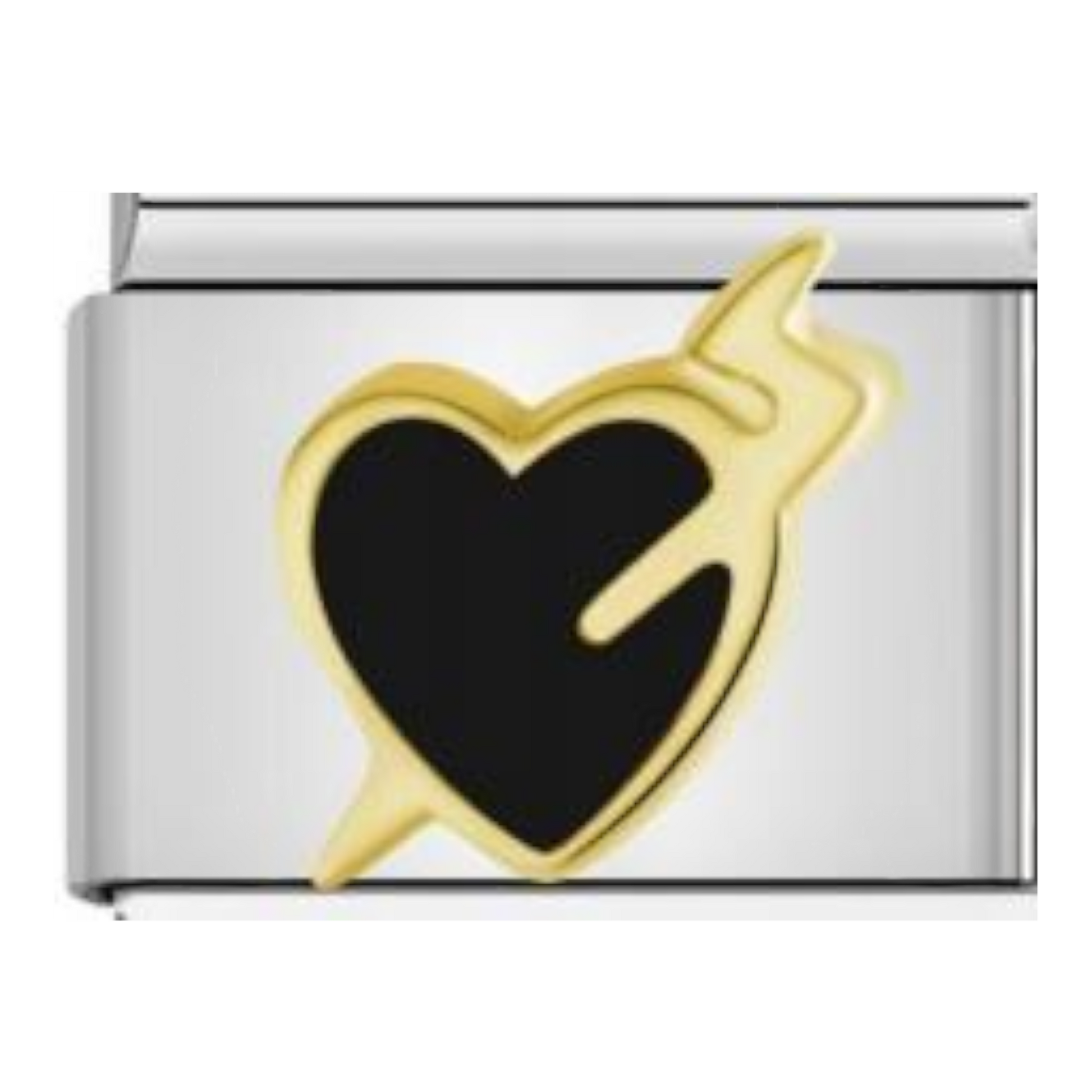 Corazón Negro con Rayo