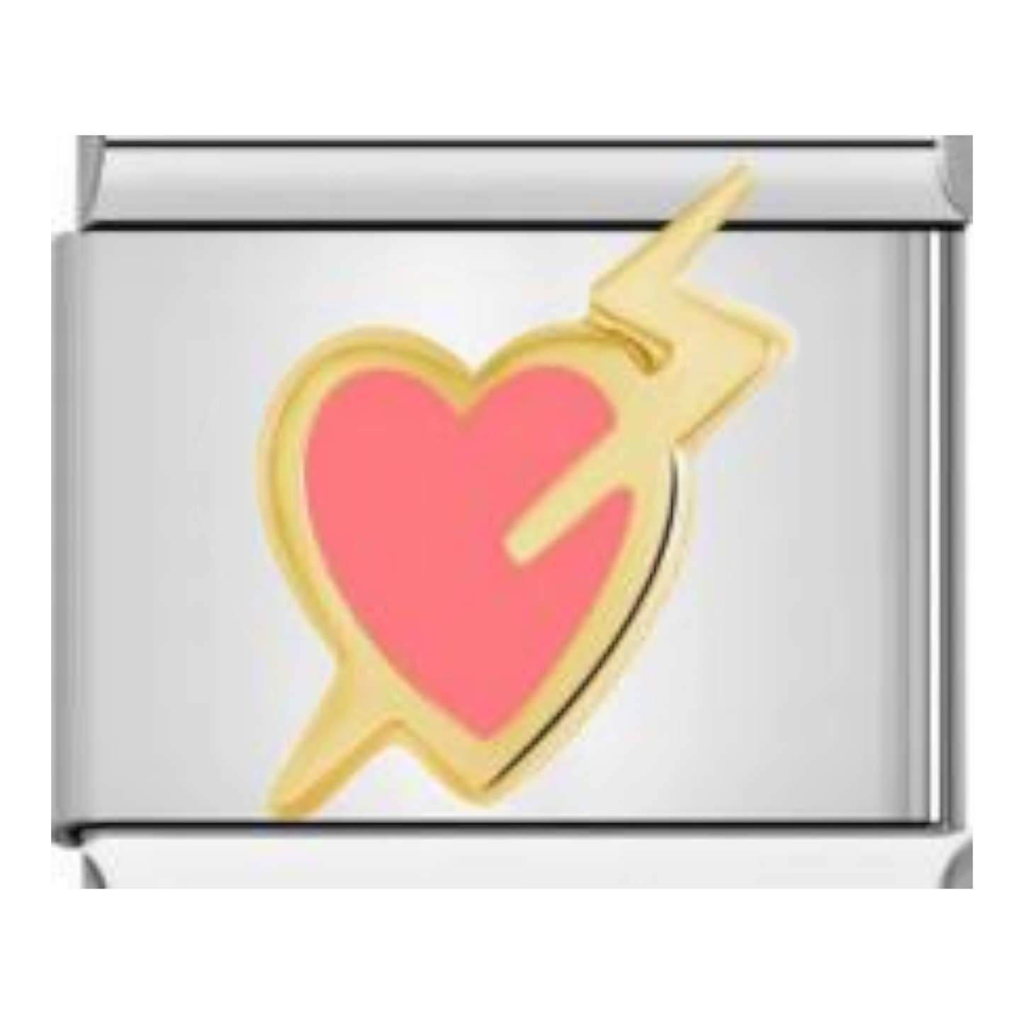 Corazón Rosa con Rayo