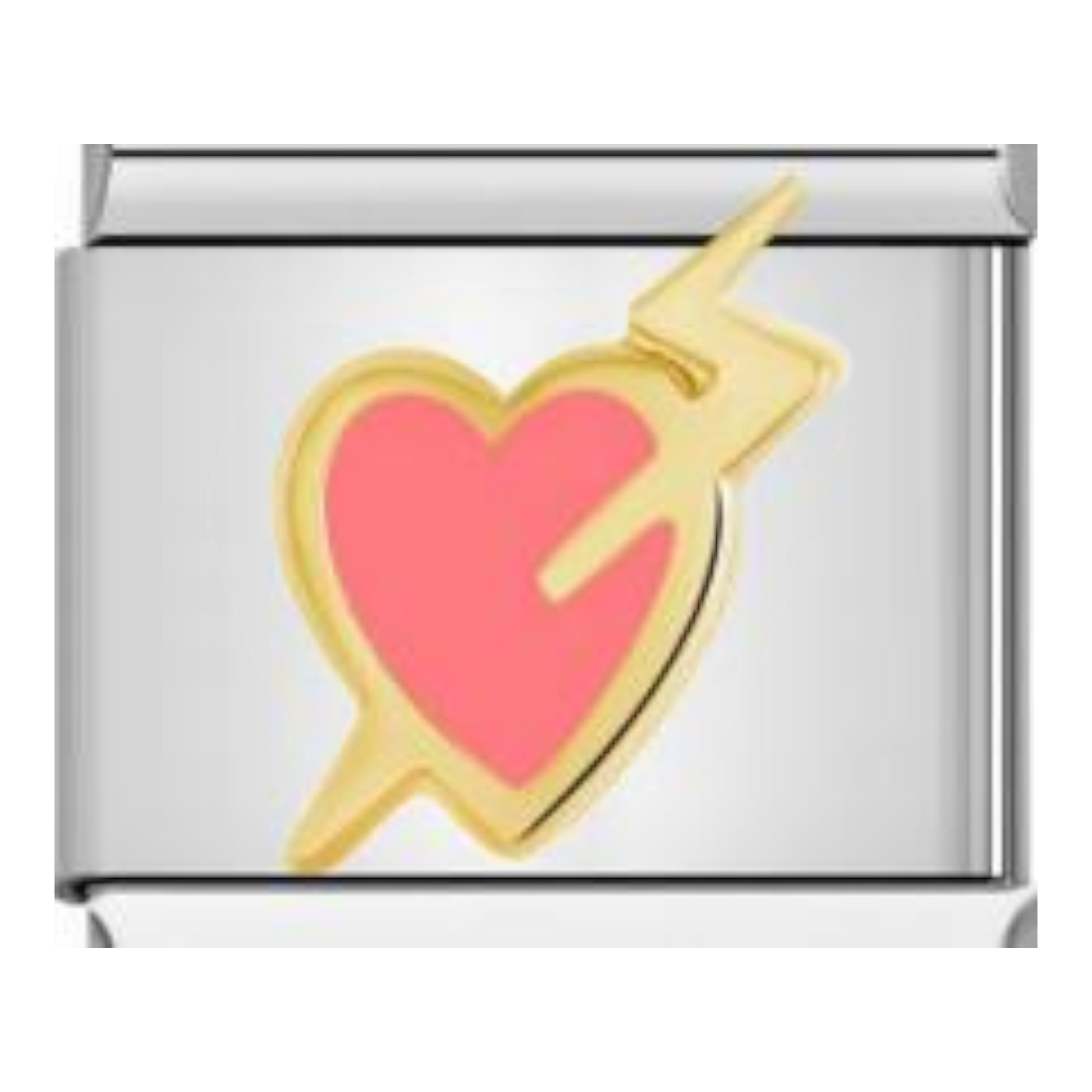 Corazón Rosa con Rayo