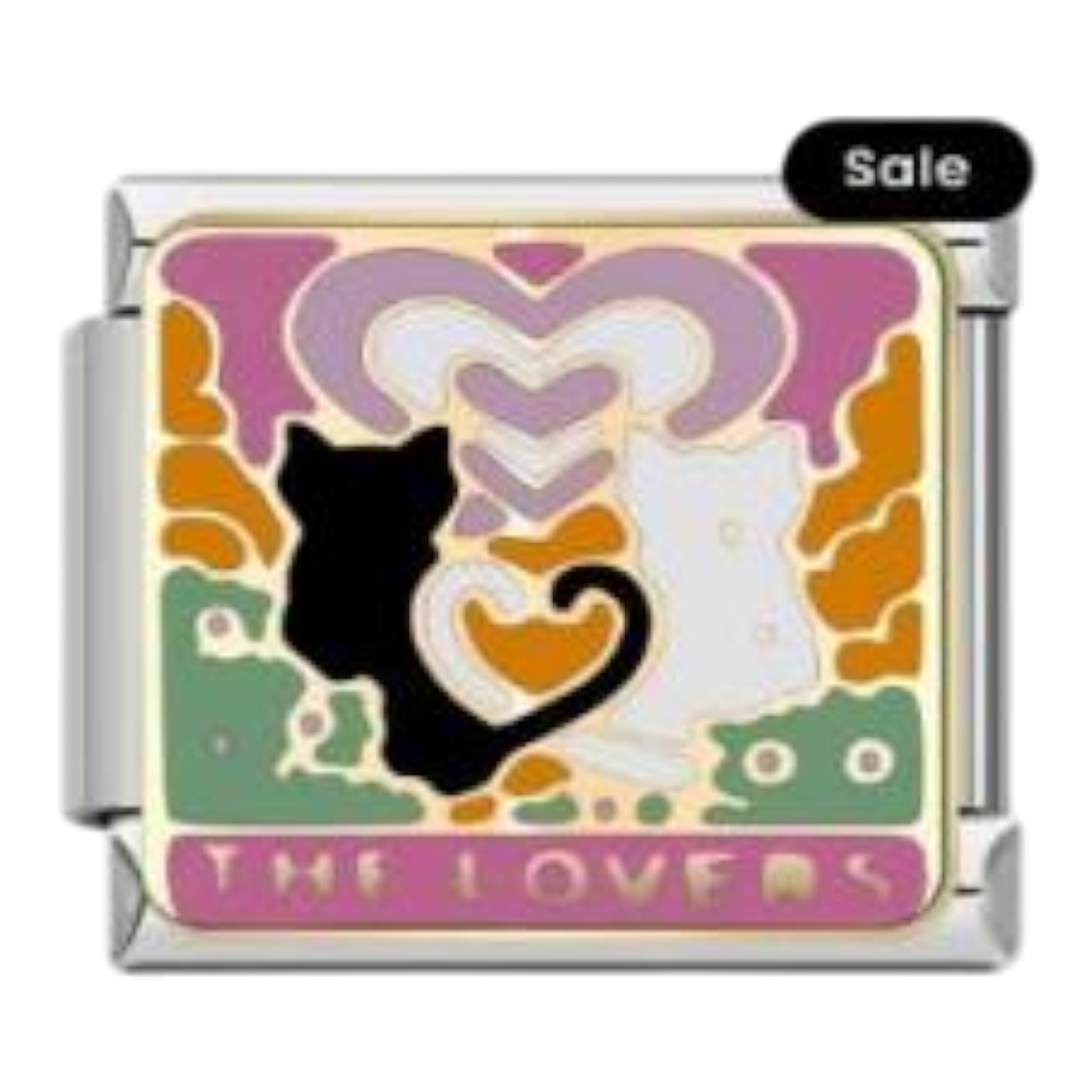 Gatos Enamorados - Plateado