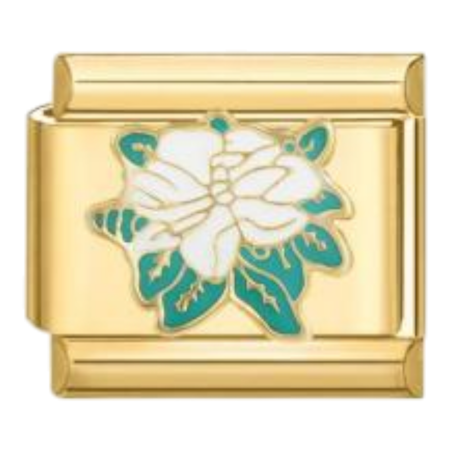 Flores Blancas sobre Dorado – Dorado