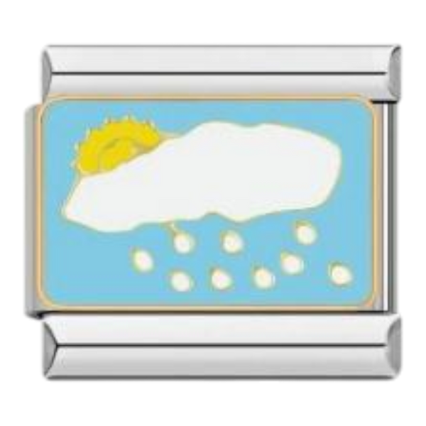 Nube con Lluvia y Sol