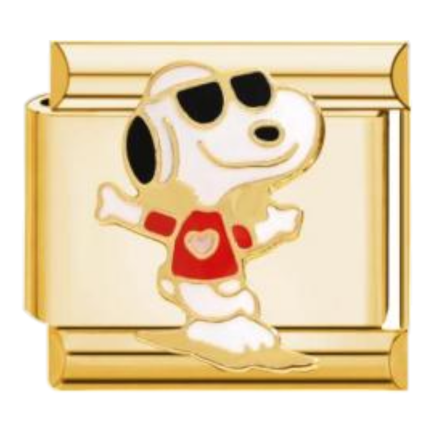 Snoopy con Corazón - Dorado