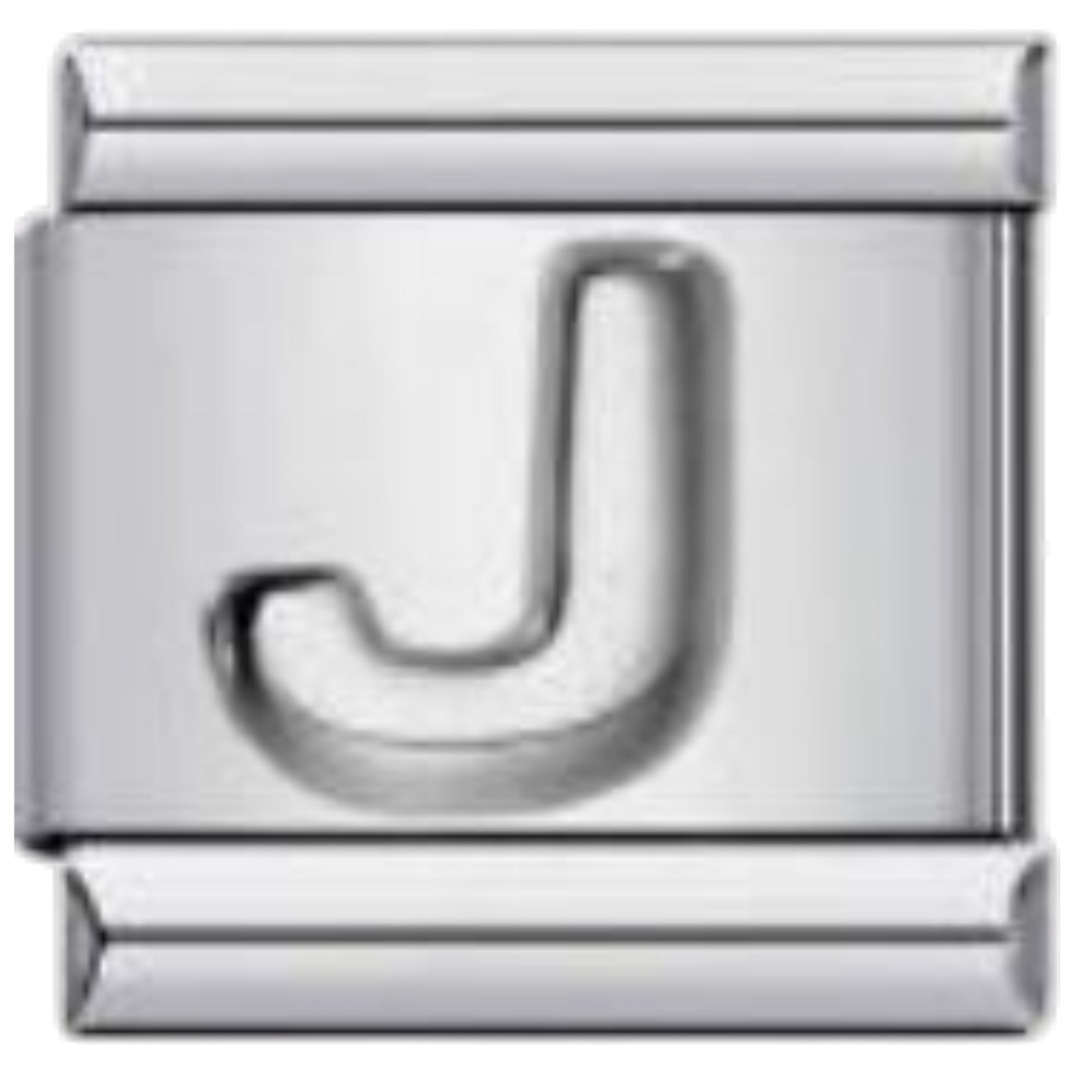 Letra J - Plateado