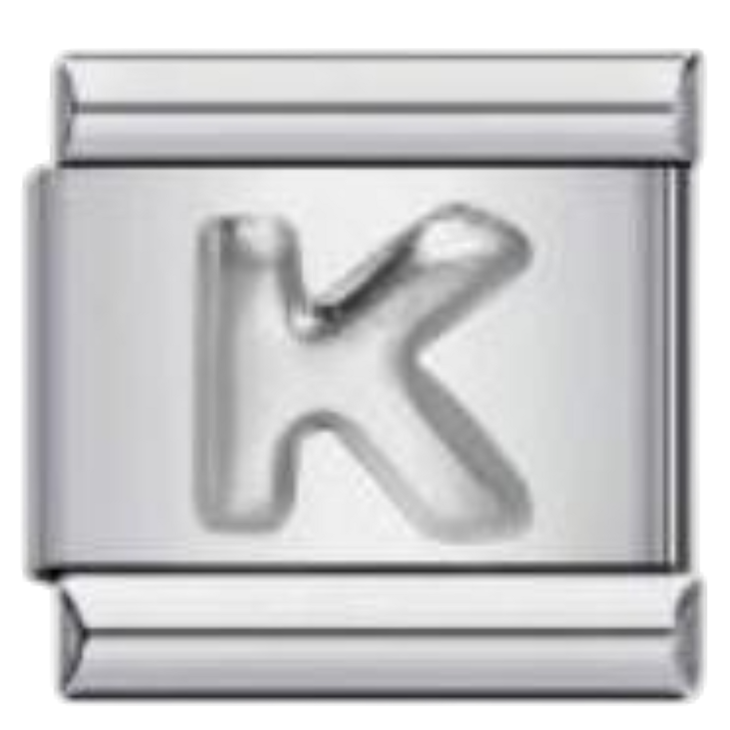 Letra K - Plateado