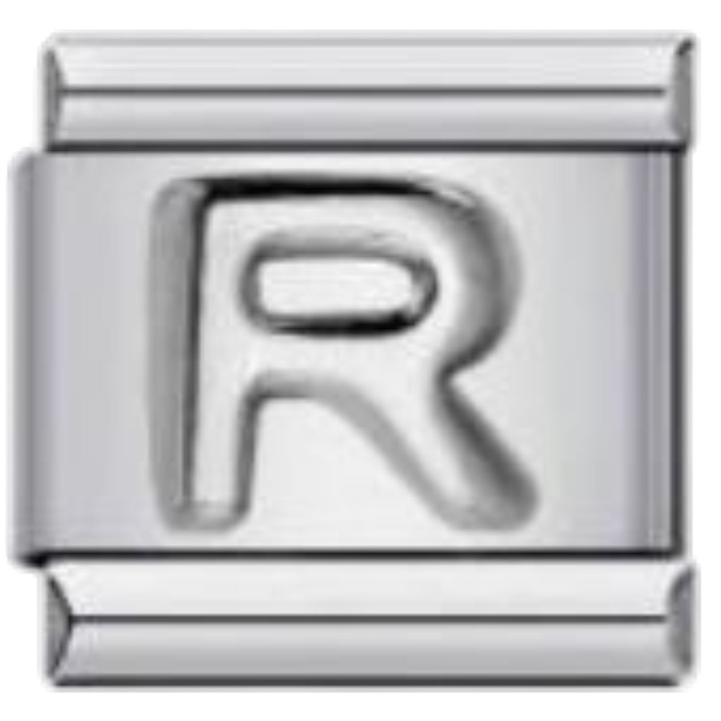 Letra R - Plateado