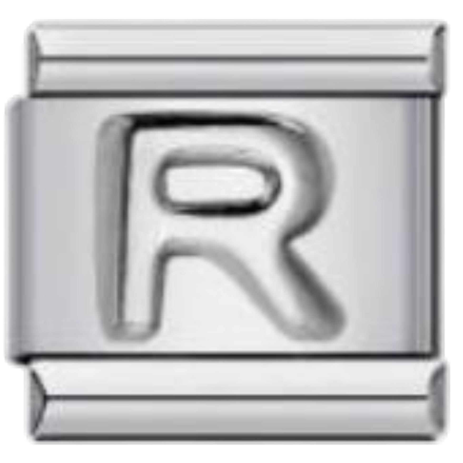 Letra R - Plateado