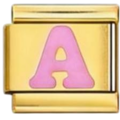 Letra A - Rosa