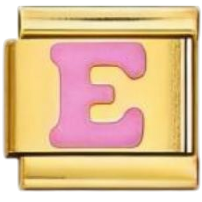 Letra E - Rosa