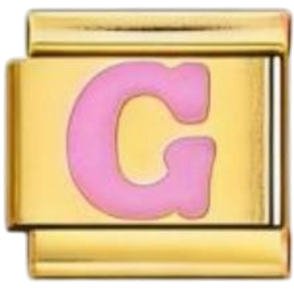 Letra G - Rosa
