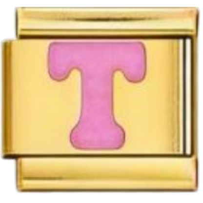 Letra T - Rosa