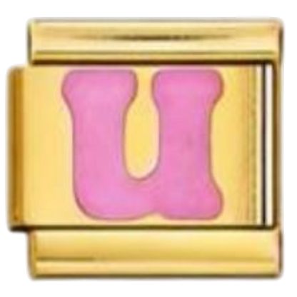 Letra U - Rosa