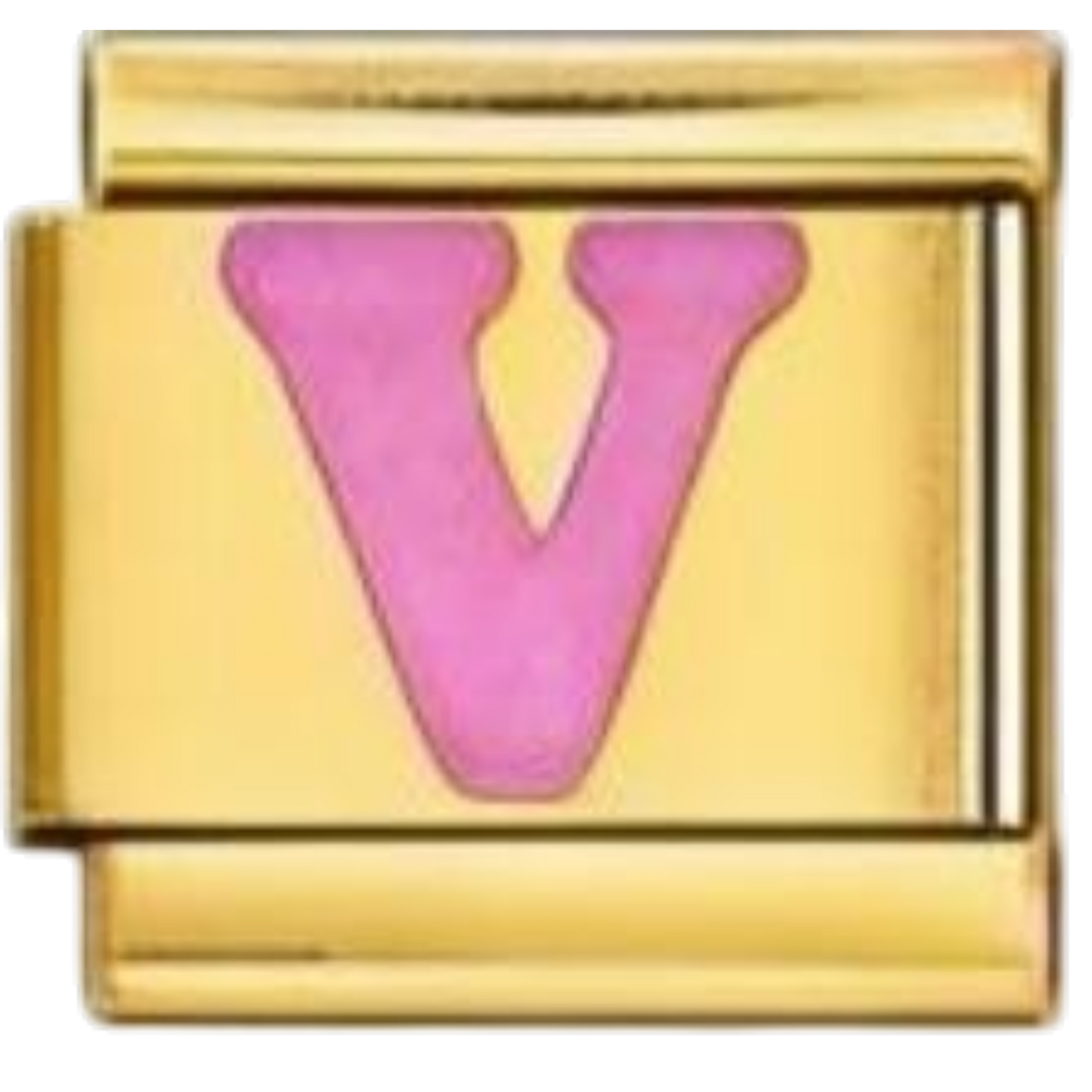 Letra V - Rosa