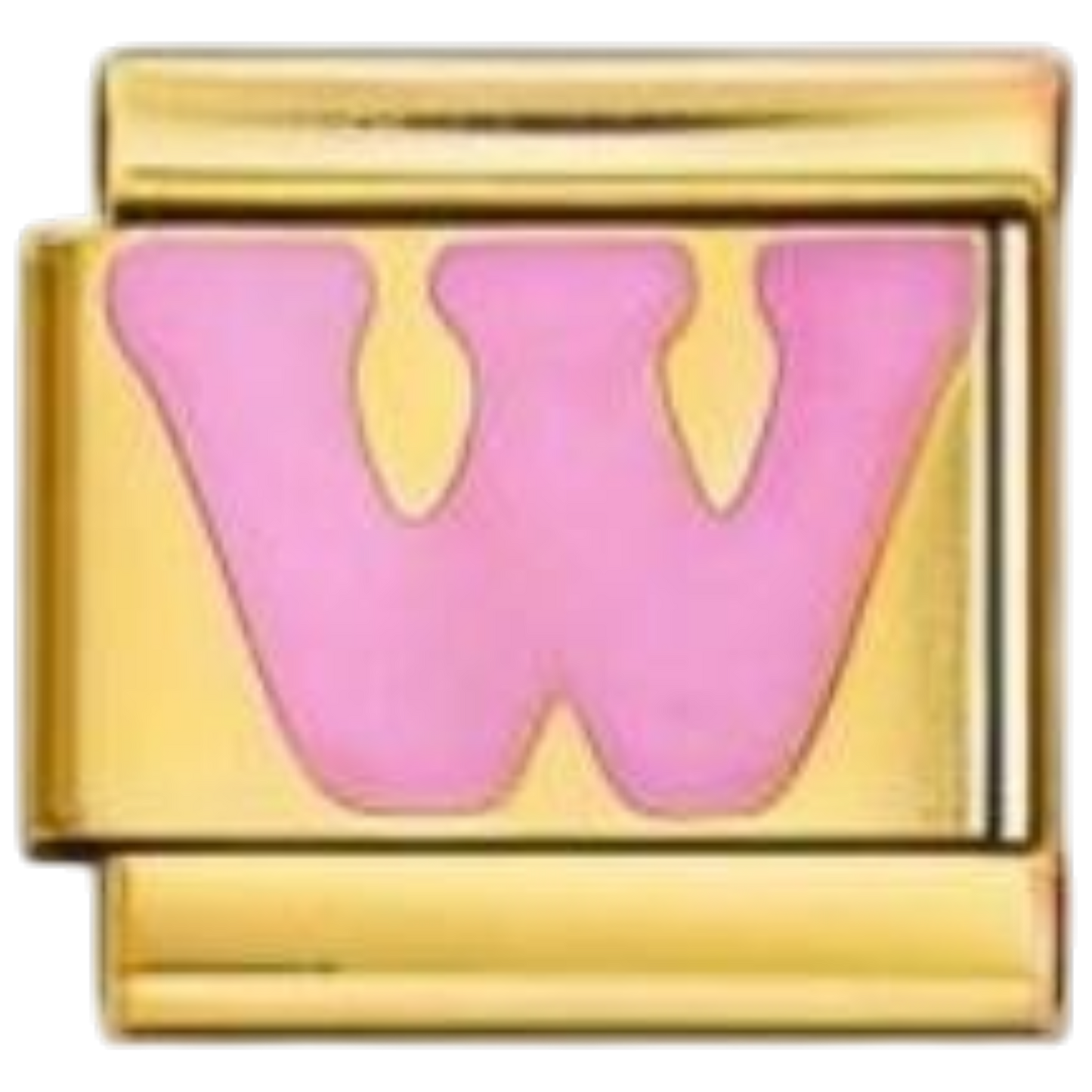 Letra W - Rosa