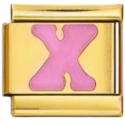Letra X - Rosa