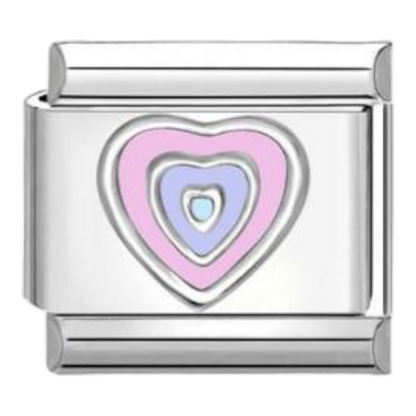Corazón Concéntrico Rosa