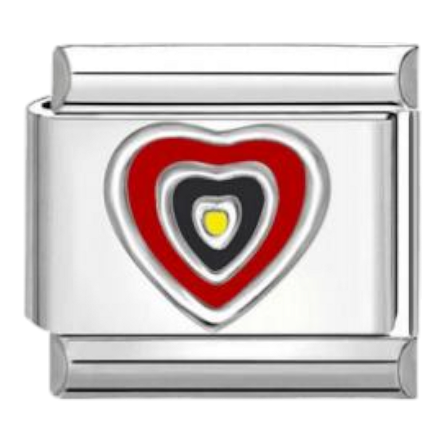 Corazón Concéntrico Negro