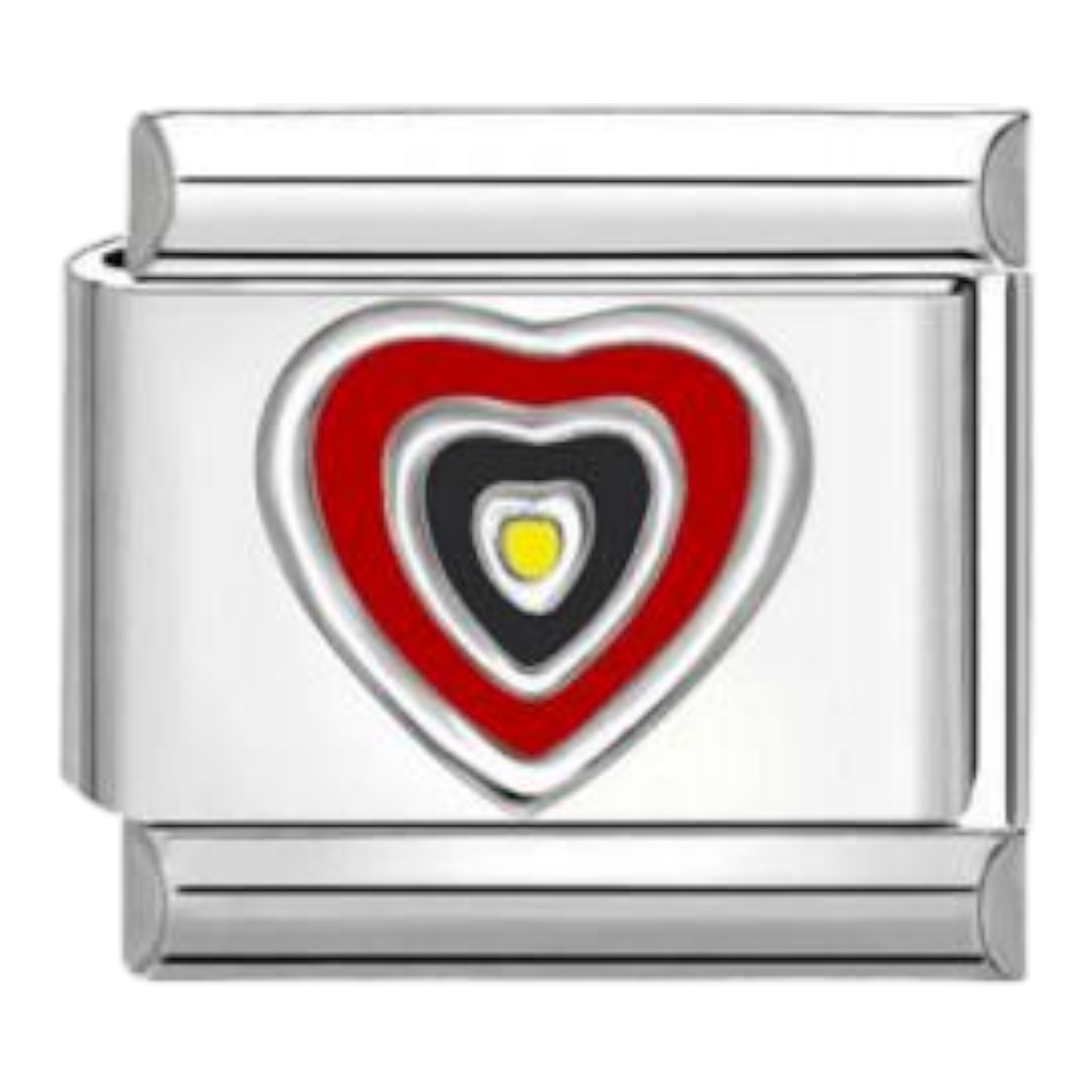 Corazón Concéntrico Negro
