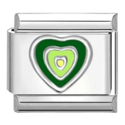 Corazón Concéntrico Verde
