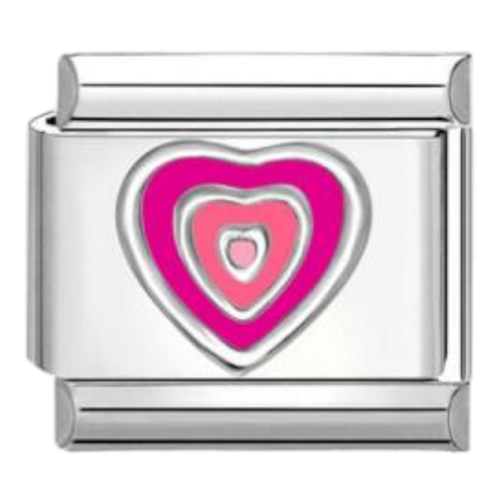 Corazón Concéntrico Fucsia