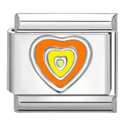 Corazón Concéntrico Naranja