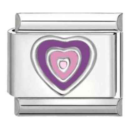 Corazón Concéntrico Lila