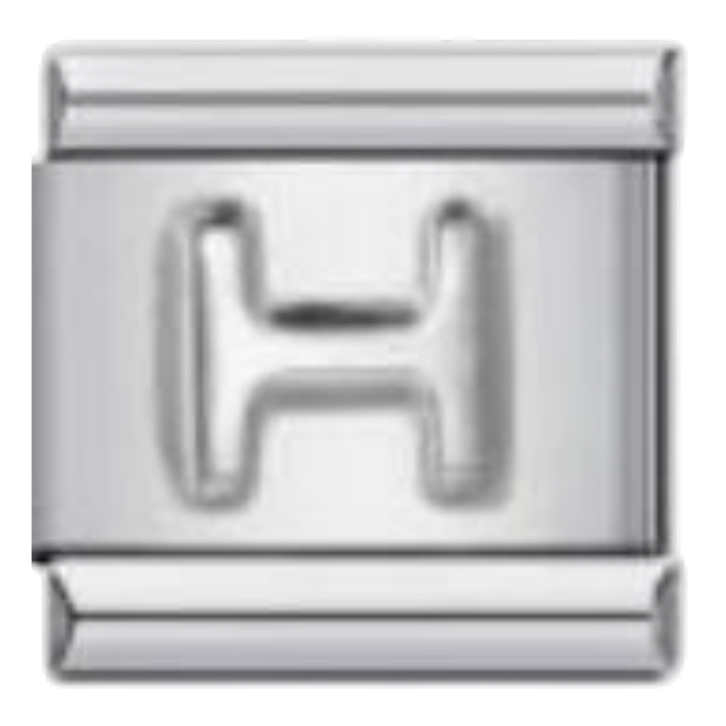 Letra H - Plateado