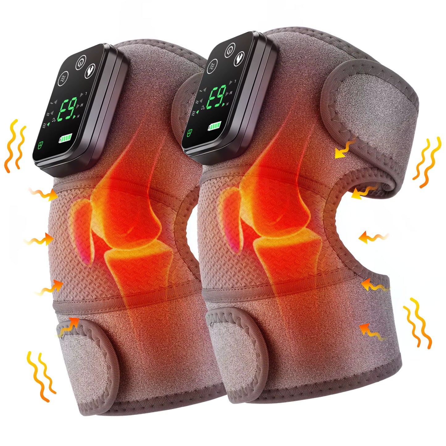 ThermoKnee Pro — Masajeador de Rodilla con Calor y Vibración